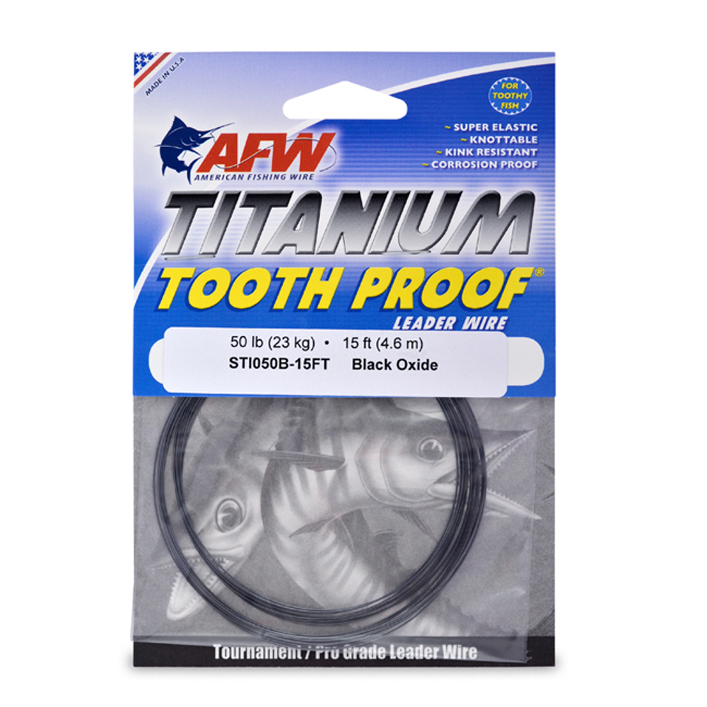AFW Titanium Tooth Proof Single Strand Leader Wire